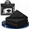 Vonia Corperta Ponderata 7 KG - Corperta Ponderata Rillassante e Lenitiva - Rilassante per il Sonne e Antistress - Nero