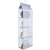 MaoXinTek Borsa Organizzatore Armadio con 4 Tasche Traspiranti Storage Bag Organizer per Armadio Camera da Letto con Gancio per Borsetta Zaino 40 * 18 * 130 cm