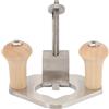 Baxnore Pialla per fresatrice, profondità di arresto, foro di base, acciaio inossidabile, utensile portatile per la lavorazione del legno, scanalature, rifinitura del legno, ergonomico
