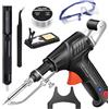 HItianya Internally Heated Industrial Laser Welding Tools, Set Di Saldatore Multifunzione Portatile, Pistola Per Saldatura Manuale Da 60 W, Con Rimozione Della Ruggine/Taglio/Saldature (Black, Internal Heat)