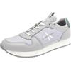Calvin Klein Uomo Sneakers da Runner Retro Sock Scarpe, Grigio (Formal Grey/Green Palm), 46