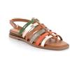 Igi&Co D.Elina, Sandali Bassi Donna, Cuoio-Verde, 39 EU