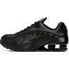 Nike Shox R4, Sneaker Uomo, Multicolore (Black/Black/Black/Max Orange 000), 35.5 EU