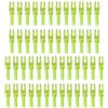 PATIKIL Frecce per Tiro Arco Nocks 4,2mm 0,165, 50pz Inserto Chiari Nock Frecce di Ricambio per Frecce Caccia Arco Composito Arco Ricurvo, Giallo