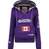 Canadian Peak Gyrelle Lady - Sweat Femme Zip Capuche Poches - Sweatshirt Pull Manches Longues Chaud Hoodie Veste - Femmes Printemps Ete Automne Hiver (Kaki L)