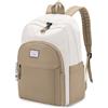 Kasgo Zaino Donna, Zaino Uomo Casual Zaino Bambina Zaino Università Grande Zaino da Viaggio Zaino Scuola Zainetto Lavoro Impermeabile Nero Bianco