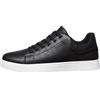 Generic Scarpe da ginnastica da uomo in pelle, casual, con lacci, leggere, traspiranti, da salotto, per camminare, correre, scarpe Oxford, antiscivolo, fondo piatto, scarpe formali da uomo, Nero , 10 UK