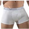 ROSSOPORPORA, Set da 6 Paia di Boxer Uomo in Cotone con Elastico Esterno Modello Gigi. Bianco 6/XL