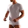 CAGI Intimo Uomo T-Shirt Serafino Cotone Pettinato - 1308 Colore Bianco Taglia 6