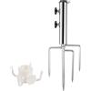 Newtic Supporto per Ombrellone per Prati, Base Porta Ombrellone con 4 Oicchetti, Picchetto per Ombrellone Supporto, Supporto Rimovibile per Ombrellone per Pesca, Giardino, Spiaggia