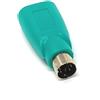 System-S Adattatore USB 2.0 tipo A femmina a PS/2 maschio PS2 cavo in turchese