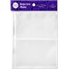 Jot & Mark Buste protettive per raccoglitori per biglietti di ricette o foto da 10 x 15 cm (50 pezzi) - buste trasparenti in plastica trasparente per raccoglitori a 3 anelli (21,6 x 24,1 cm, 2 tasche