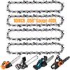 Eyoloty Confezione da 4 catene per motosega da 25,4 cm, 40 maglie, passo 3/8, calibro 0,1 cm, adatte per Dolmar AS-3625 AS-3626, Efco MT2600, Makita DUC252 DUC254, Worx WG305, Black Decker, Bosch