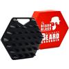 The BEARD BLACK Spazzola esfoliante per barba in silicone, pulisce in profondità, rimuove la forfora e la forfora, libera i pori e aiuta la crescita dei capelli, accessorio da bagno e doccia morbido
