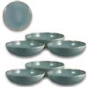 ARCA, Servizio di Piatti, Set di 6 Piatti Fondi, Realizzati in Melamina, Set per la Tavola, Colore Fango, Collezione Tierra, 20x4 cm