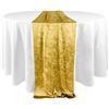 Elegant Event Essentials - Runner da tavola lungo in velluto riccio, per feste di primavera, matrimoni, ricevimenti, banchetti, casa, sala da pranzo, decorazione natalizia (30,48 x 274,32 cm) - oro