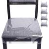 Generico Coprisedie In Plastica - 4X Proteggi Sedie In PVC Trasparente | Coperture Antigraffio Impermeabili | Coperture Regolabili In PVC Trasparente Per Sedie Da Sala Da Pranzo Per Cucina