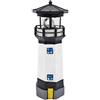 DemiawakingUK Faro Marino con Luce LED Solare con Sensore di Movimento Luce Solare a LED Lanterna Rotante Lampada da Esterno Impermeabile per Giardino Balcone Cortile Esterno Decorazioni (Nero)