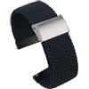 NFJNFCF Cinturino in nylon ad alta elasticità compatibile con Casio DW5600 GW-5000 GW-M5610 GA2100 GA-2100 DW-5600 GM2100 Bracciale con cinturino for orologio in tessuto moda(Charcoal)