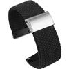 NFJNFCF Cinturino in nylon ad alta elasticità compatibile con Casio DW5600 GW-5000 GW-M5610 GA2100 GA-2100 DW-5600 GM2100 Bracciale con cinturino for orologio in tessuto moda(Noir)