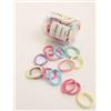 13 di Ilaria (Multicolori) 50 Elastici per Capelli per Donna, Uomo o Bambina - Giallo Viola Fuxia Azzurro - Morbidissimi, non tirano o danneggiano i capelli