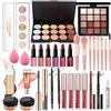 MKNZOME Professional Trucchi Donna Offerta, MKNZOME 33 pezzi Set Trucchi Make Up Completo con Trousse Trucchi regalo di Natale palette ombretti professionali Rossetti Makeup Fondotinta Correttore