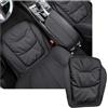 ontto Cuscino per Sedile Auto, per sedili Anteriori, Antiscivolo, Adatto per BMW Serie 1, 2, 3, 4, X1, X2, X3, X5, X7, IX1, IX40, F10, F20, F30, G20, G30, GT, Accessorio Nero