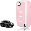 TOOMUME Cover Chiave TPU, Custodia Chiave Adatto per Peugeot 206 207 307 308 407 2008 3008 4007 5008 Citroen C1 C2 C3 C4 Picasso Berlingo, Copri Chiavi Guscio Chiave Auto Telecomando - Flip Key