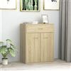 Annlera Credenza Rovere Sonoma 60x30x75 cm in Truciolato Madia Soggiorno Credenza Capiente Cassettiera Soggiorno Cassettiera Legno Credenza Cucina Mobiletto Multiuso Credenza Soggiorno
