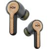 Marley House of Marley Rebel Earbuds - Cuffiette Auricolari Wireless, Materiali Sostenibili, Ricaricabili, Dotate di Controllo Touch, 30 Ore di Riproduzione, Custodia Portatile Inclusa, Nero