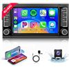 Hodozzy 4G+64G Android Autoradio per VW Touareg 2004-2011 per Volkswagen T5 T6 per Multivan 2004-2009 Carplay Android Auto Stereo 7 Pollici Touch Screen, Hodozzy Radio 2 Din con Bluetooth GPS WiFi,camera