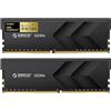 ORICO Raceline Racer DDR4 RAM 32GB (16GB×2） 3200MHz CL16, overclocking XMP 2.0, 1.35V UDIMM Desktop Memory, compatibile con Intel e AMD, memoria desktop ad alte prestazioni per il gioco - Argento H400