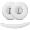 MYAYD Cuscinetti per fascia in 3 pezzi, compatibili con JBL T450/T500 BT, Tune600, 510BT, JR300,70 mm, cuscinetti auricolari in schiuma per Tune600 (bianco)