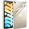 JETech Custodia per iPad mini (A17 Pro, Modello 2024, 7a Generazione) / mini 6 (Modello 2021, 6a Generazione), Morbido TPU Trasparente Sottile Antiurto Tablet Cover (Trasparente)