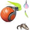 Generisch Chase Master Pro - Giocattolo intelligente per gatti, Speedy Tail 2.0 per gatti, Automatic Interactive Cat Toy Ball Relieves Anxiety (blu + blu) (Orange, 1)
