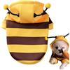 Generic Costumi di Halloween per cani | Felpe con cappuccio per animali domestici Halloween Bee Costume - Cucciolo cappotto con cappuccio Abiti natalizi per animali domestici gatti cani