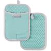 KitchenAid Asteroid - Set di 2 presine, 17,8 x 25,4 cm, Aqua Sky