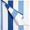 Bornbay Telo mare oversize in cotone, extra large, 101 x 178 cm, asciugamano da piscina spesso in peluche, XL, a righe, per adulti, uomini, donne, ragazze (bianco blu navy)