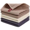 Homaxy Strofinacci da cucina in 100% cotone, ultra morbidi, assorbenti, ad asciugatura rapida, 30,5 x 30,5 cm, confezione da 6, colori misti