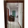 ZiDeTang Tenda divisoria per porta con bottoni e perline, frange e nappe, per soggiorno (1 x 2 m, marrone)