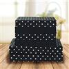 Elegant Comfort Lussuose lenzuola morbide a pois, in percalle 1500 fili, qualità egiziana, in microfibra morbida, resistente alle pieghe e allo sbiadimento (6 pezzi), per letto matrimoniale, colore