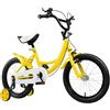 Desnysmf Bicicletta da 16 pollici, per bambini, a partire dai 5 agli 8 anni, colore giallo