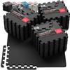 BeMaxx Tappeto Palestra Tappetino Fitness da Ginnastica a Puzzle - Pavimento Protettivo Incastro Tatami Gomma Allenamento Protezione Sport| Materassino Gommato Mattonella Pavimentazione per Gym - Set di 3