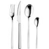 Pintinox Set posate per 12 persone, serie Ocean con Coltello BIstecca, Acciaio Inox Nichel free, 48 pezzi, Made in Italy