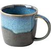 BIIGMING Tazza da Caffè in Ceramica, Tazza in Ceramica Blu 350ml per Ufficio e Casa, Lavabile in Lavastoviglie e Microonde, Manico Grande, Regalo per Natale Festa della Mamma Halloween Compleanno (2)