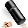 ZOLMER® Macina noce moscata con contenitore I Macina extra affilata per polvere di noce moscata molto fine I Macina in acciaio inox per noce moscata I Grattugia per noce moscata