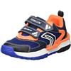 Geox J Tuono Boy D, Sneakers Bambini e ragazzi, Blu/Arancione (Navy/Orangefluo), 29 EU