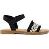 TOMS Remi, Sandali con Zeppa Bambine e Ragazze, Nero, 2 UK