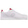Lotto, Scarpe da Ginnastica Unisex-Adulto, Bianco Rosso, 41 EU