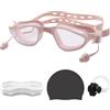 Generico HTTDSLF Occhialini Nuoto Anti-Appannamento Unisex Adulto, Occhialini da nuoto, Piscina con Ampie Lenti, Guarnizioni in Silicone, per Uomo Donna Adulti e Adolescenti e Bambino